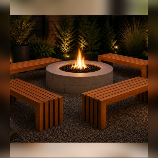Modern Slat Bench